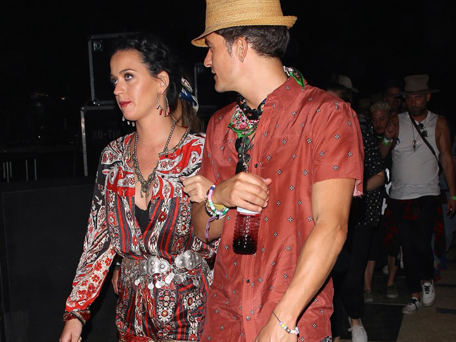 KATY PERRY & ORLANDO BLOOM LOOK ADORABLE AT COACHELLA