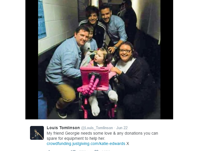 Louis Tomlinson Helps Disabled 6-Year-Old Fan