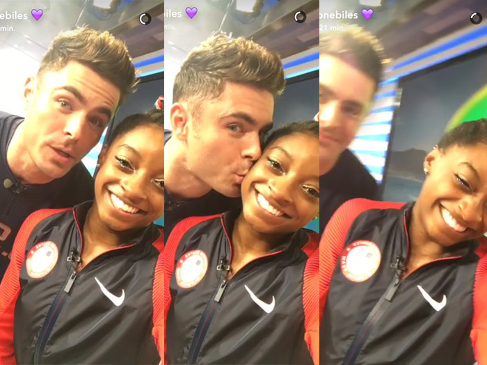 Zac Efron and Simone Biles Finally Met!