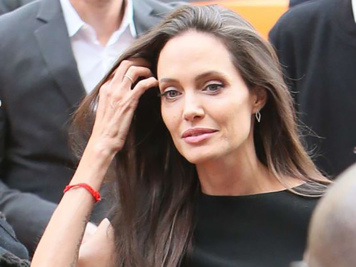 Scary skinny Angelina Jolie