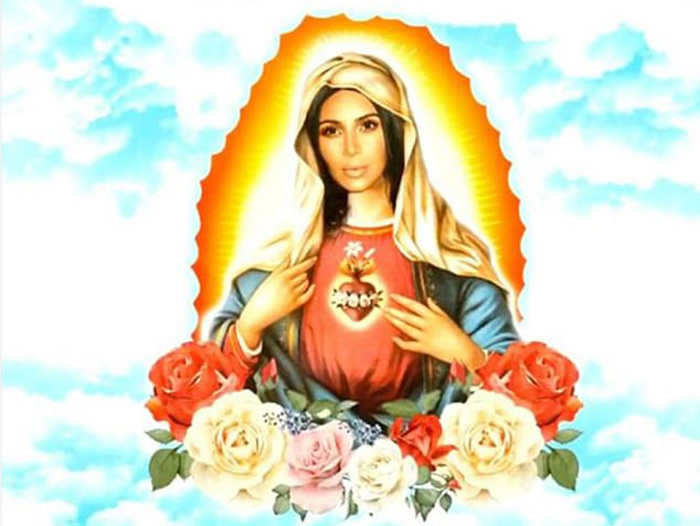 Kim Kardashian as Virgin Mary for new Kimoji