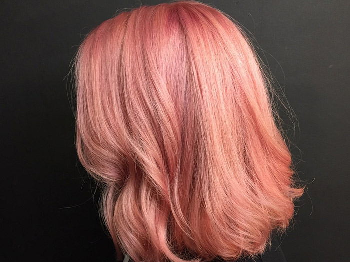 What is Up with This Pink Champagne Hair Color?