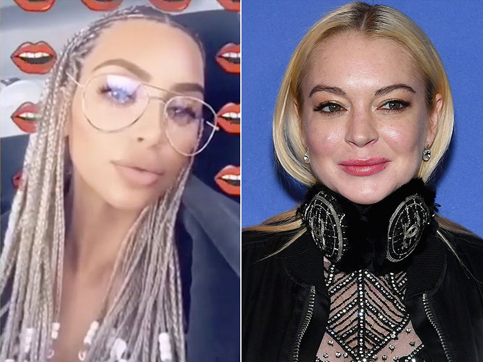 Kim Kardashian Makes fun of Lindsay Lohan